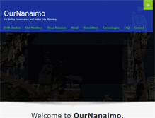 Tablet Screenshot of ournanaimo.com